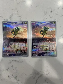 Pokemon TCG Twilight Masquerade ETB Teal Mask Ogerpon Black Star Promo SVP123 x2 - Image 1