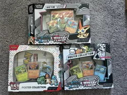 Pokemon TCG Collections Bundle - 151 Poster, BB/WF Poster, Victini - NO PACKS - Image 1