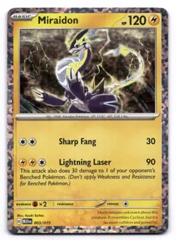 Miraidon NM 003/015 McDonald's 2024 Pokemon TCG Holo - Image 1