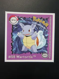 WARTORTLE # 08 POKEMON ARTBOX FLIPZ STICKER SP10 ART BOX NM - Image 1