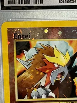2001 Entei Pokemon CGC Mint 9 Black Star Promo Spell of the Unknown English #34 - Image 4