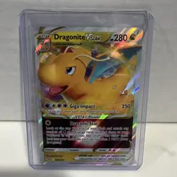 POKEMON DRAGONITE VSTAR 050/078 ULTRA RARE POKEMON GO NEAR MINT - Image 1