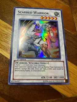 Scarred Warrior PRC1-EN013 1st Edition Super Rare LP + BONUS - Image 1