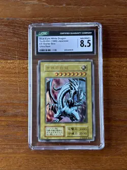 1999 YU-GI-OH! JAPANESE EX STARTER BOX BLUE-EYES WHITE DRAGON ULTRA RARE CGC 8.5 - Image 1