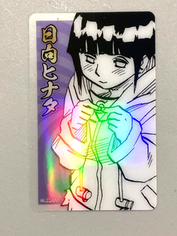 Hinata Hyuga - Naruto Holo Clear Card Jump Festa Plastic - Japanese - Image 1