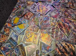50 Pokemon Card Bulk Lot Holo Rare & Ultra Rare V/VMAX or Full Art Guaranteed - Image 2