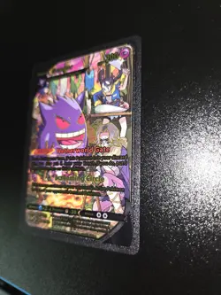 Full Art Gengar Black Foil Card Fan Art Display Card TG10/TG30 HP200 - Image 4