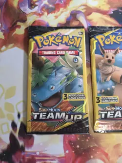 Pokemon TEAM UP Booster Pack Sealed Lot! 3 Packs / 3 Cards Each READ DESCRIPTION - Image 3