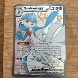 Gardevoir ex Ultra Rare 217/091 SV4.5 Pokemon Paldean Fates Pokemon TCG Card NM - Image 1