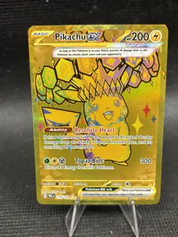 Pokemon Pikachu TCG Hyper Rare Card EX #247/191 Prismatic Evolutions - Image 1