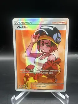 Pokemon TCG Welder Full Art 214/214 Sm-Unbroken Bonds Ultra Rare Holo Card NM - Image 1