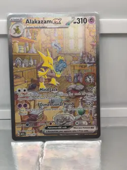Pokemon TCG Alakazam EX 151 Holo Card Scarlet & Violet 201/165 - Image 1