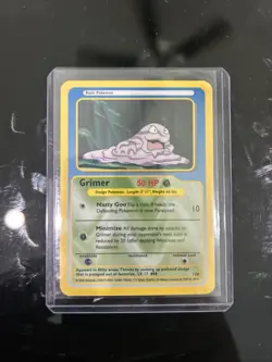 Grimer Funskool Pokemon Card 2004 India Rare Trading Cards - RARE - Image 1