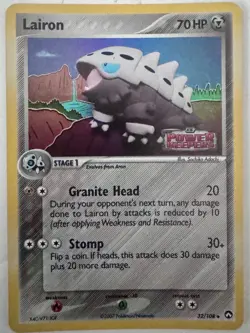 Lairon 32/108 - EX Power Keepers - Uncommon Holo Stamped Pokemon Card, 2007 NM - Image 1
