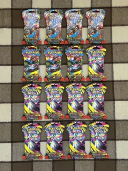 Pokemon Card Mega Evolution Sleeved Booster Packs 16 TCG Bundle Half Booster Box - Image 1