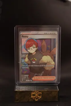 Pokemon TCG Penny Scarlet & Violet Holo Ultra Rare Card 239/198 NM/M Condition - Image 1
