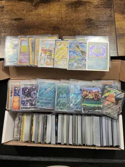 Huge Box Pokemon Card Collection Lot Wotc Vintage Full Arts Tcg 200+ Holos - Image 1
