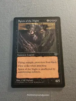 MTG Mirage Spirit of the Night Magic The Gathering Rare Free Shipping - Image 1