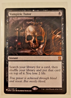 Vampiric Tutor 112/249 MTG The List Reprints Reg Mythic NM - Image 1