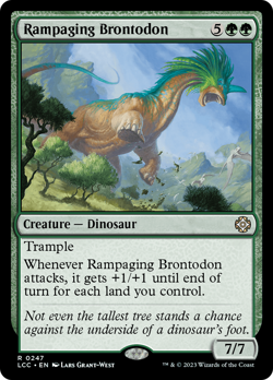 Rampaging Brontodon #247 | NM | The Lost Caverns of Ixalan Commander Magic MTG - Image 1