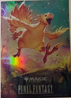 Magic the Gathering Final Fantasy - Mini FOIL Chocobo Poster (5 x 7) - Promo WPN - Image 1