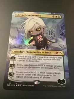 MTG Secret Lair #400 Sorin, Grim Nemesis Borderless Foil NM - Image 1