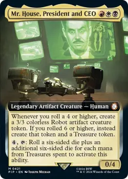 Mr. House, President and CEO (Extended Art) - Universes Beyond: Fallout (PIP) - Image 1