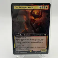 The Balrog of Moria Extended Art Commander: LOTR Regular MTG NM Unplayed - Image 1