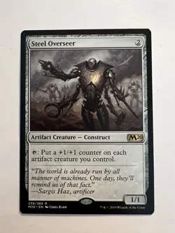 Steel Overseer - MTG Core Set 2020 - NM Rare Artifact Creature Construct - Image 1