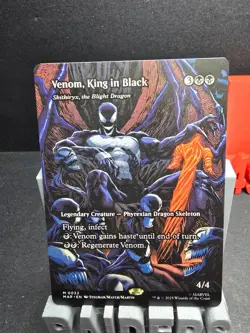 Venom, King in Black (Borderless) Marvel Spider-Man Magic The Gathering - Image 1