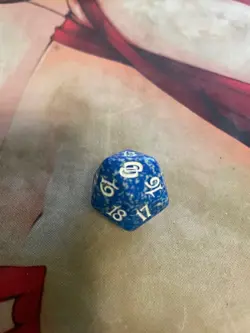 Planar Chaos Spindown Life Counter D20 Dice MtG Magic: the Gathering, Blue - Image 1