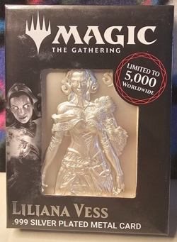 Magic the Gathering Limited Edition .999 Silver Plated Liliana Vess Ingot - Image 1