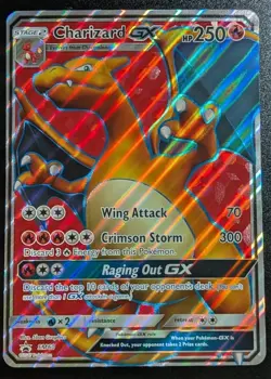 Pokemon TCG JUMBO Charizard-GX SM Black Star Promo SM60 Promo Oversized Card - Image 1