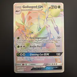 Golisopod GX 148/147 Pokemon Burning Shadows Sun & Moon Secret Rare Card LP - Image 1