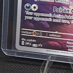 Pokemon Sword & Shield Black Star Promo Pecharunt 129 SVP | Full Art - Image 2