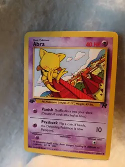 Pokemon TCG Abra Team Rocket 49/82 1st Edition Common LP - Image 1