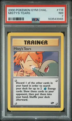 2000 POKEMON GYM CHALLENGE #118 MISTY'S TEARS PSA 7 - Image 1