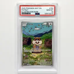Patrat 152/086 Illustration Rare Pokemon TCG White Flare PSA 10 Gem Mint Low Pop - Image 1