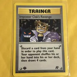 Pokemon TCG Imposter Oak's Revenge Team Rocket 76/82 Regular 1st Edition - Image 1