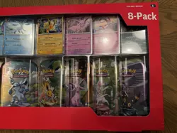 Pokemon TCG Prismatic Evolutions Mini Tin Display Case Sealed Tins, 8-Pack - Image 3