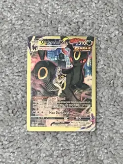 Pokemon Umbreon VMax HP310 Dark Signal #TG23/TG30 Gold Foil Fan Art NM! - Image 1
