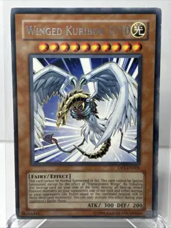 Yu-Gi-Oh! Unlimited Winged Kuriboh LV 10 #DP1-EN006 Light Play - Image 1