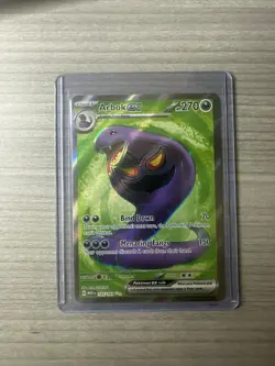 Arbok ex 185/165 Scarlet & Violet 151 Full Art Ultra Rare Holo Pokemon Card LP - Image 1