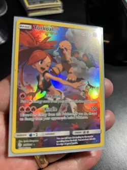 TORKOAL 237/236 Holo Cosmic Eclipse Full Art Pokemon Card NM/M 2019 - Image 1