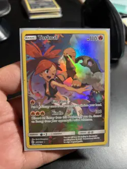 TORKOAL 237/236 Holo Cosmic Eclipse Full Art Pokemon Card NM/M 2019 - Image 2