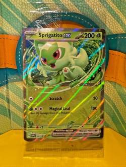 Pokemon Sprigatito ex 087 Sv: Scarlet & Violet Promo Cards Holo - SEALED MINT - Image 1