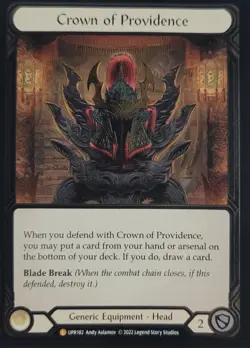 Flesh and Blood FAB Crown of Providence NM 1st EditionCold Foil Uprising - Image 3