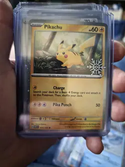 Pikachu - (Holiday Calendar) 025/165 Miscellaneous Cards & Products Holo - Image 1