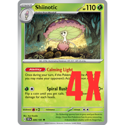 4x Pokemon TCG Shiinotic 009/191 Surging Sparks Regular Card English 2024 NM - Image 1