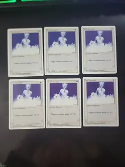 6 Card MTG Lot (Holy Strength) Revised Edition - Image 1